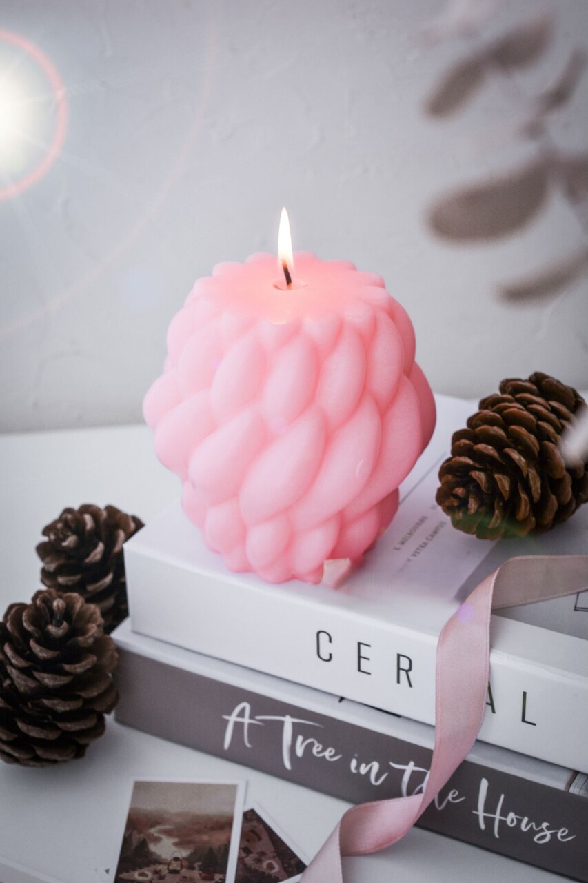 Lumanare, Ers1237, 36x50 cm, Roz - imagine 5